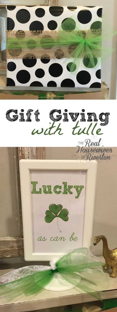 gift giving with tulle