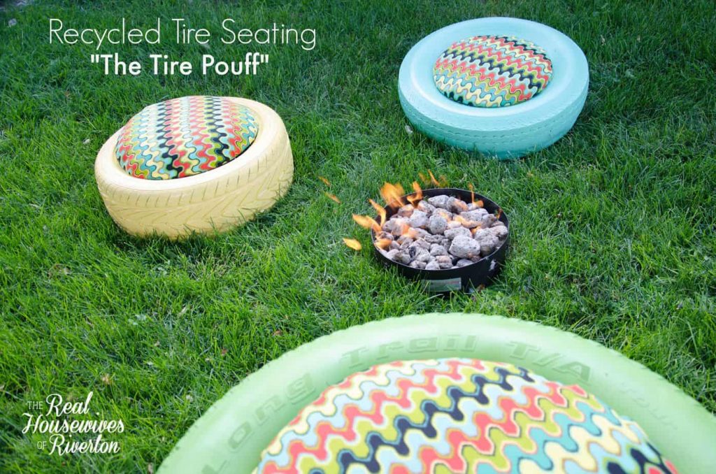 Recycled Tire Seating - The Tire Pouff