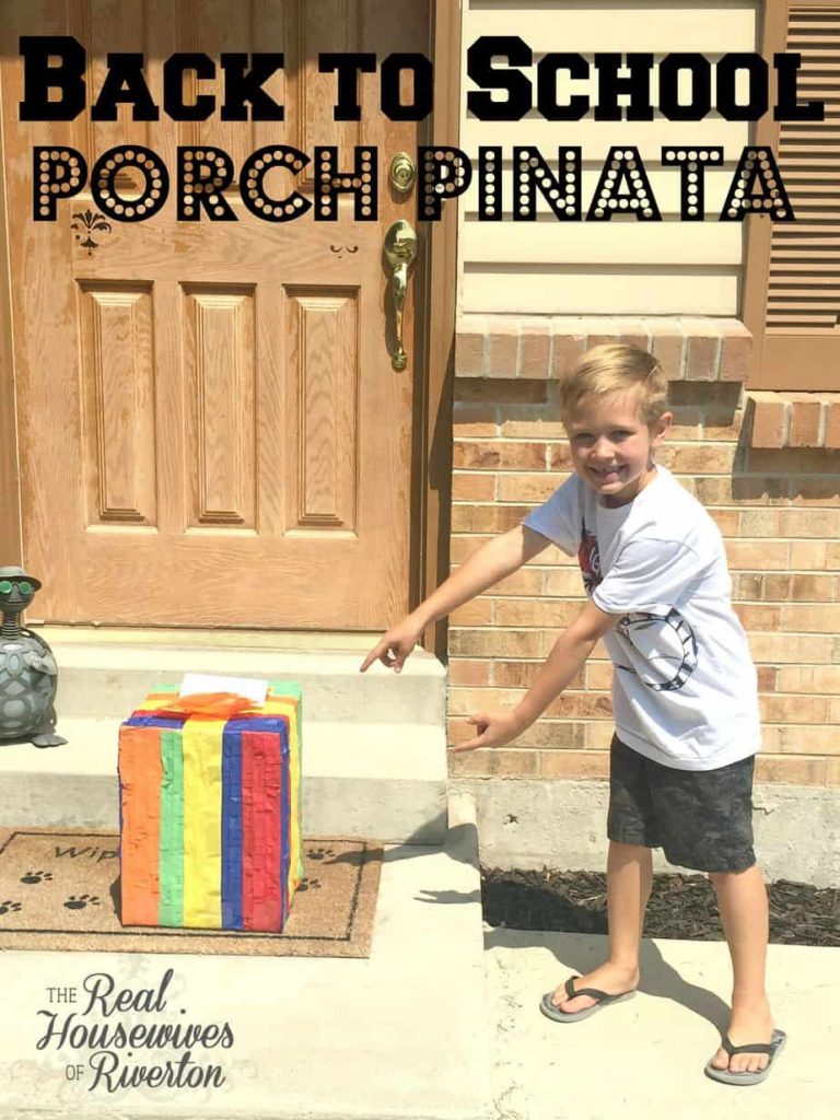back to school porch pinata