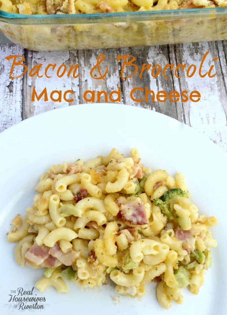 Bacon and Broccoli Mac and Cheese | www.housewivesofriverton.com
