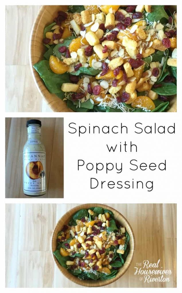 Spinach Salad with Poppy Seed Dressing - housewivesofriverton.com