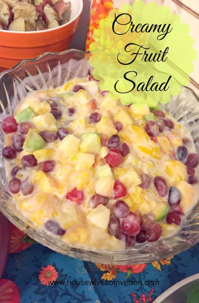 Creamy Fruit Salad | www.housewivesofriverton.com
