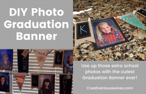 DIY Graduation Banner with photos featured image
