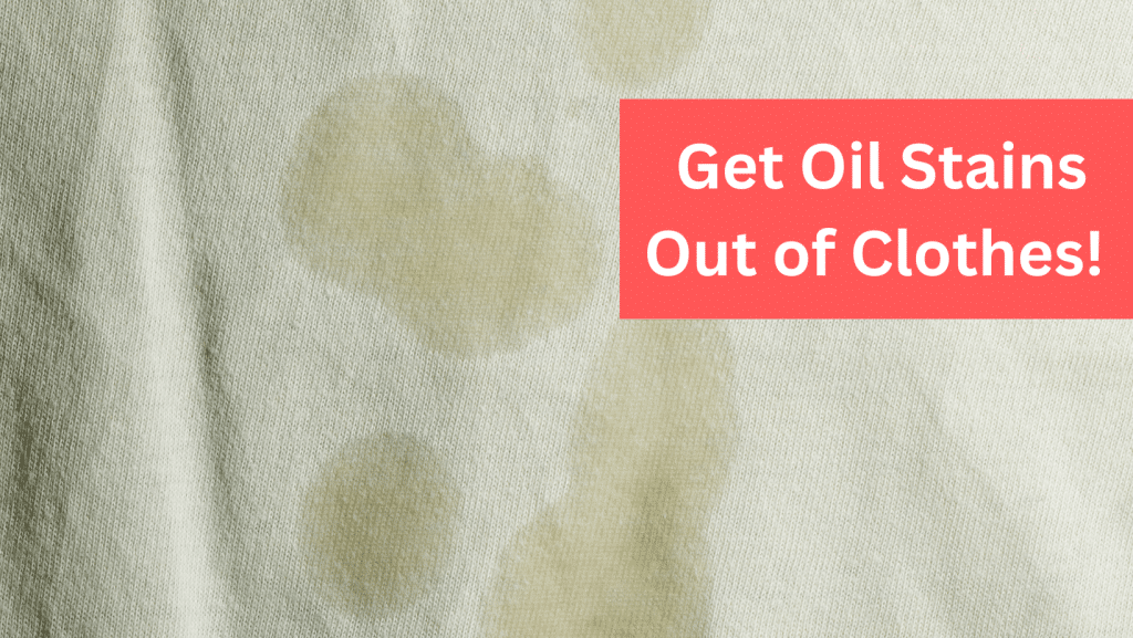 Get oil stains out, horizontal image
