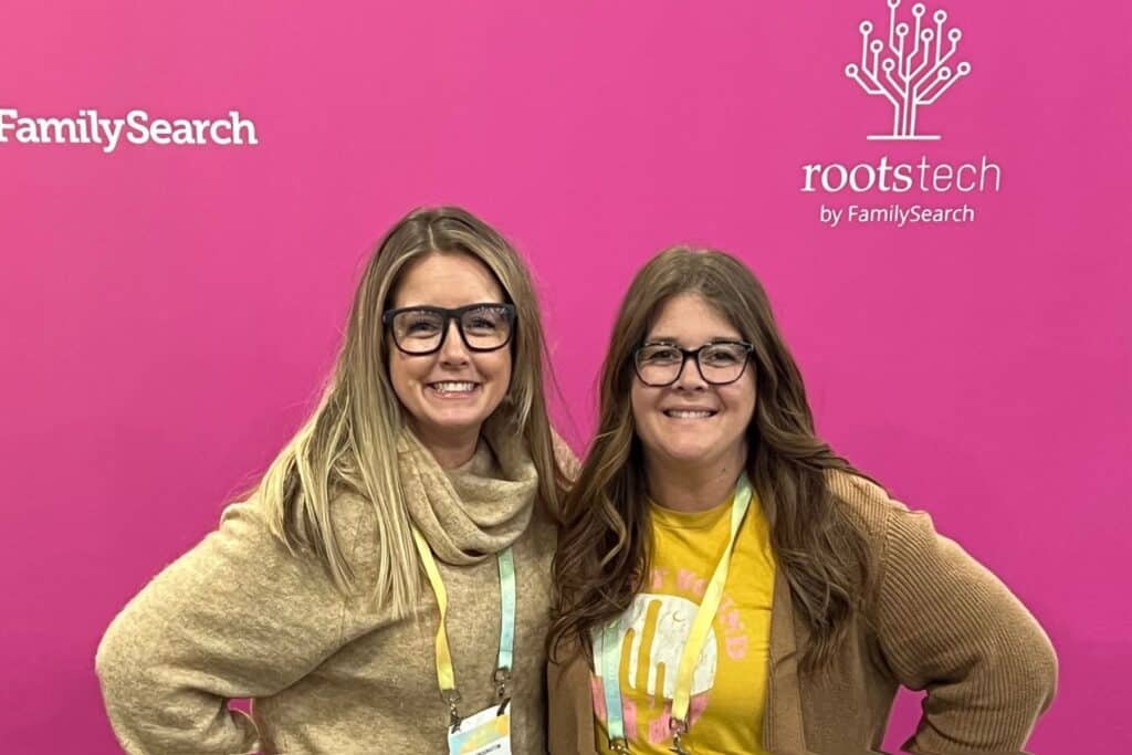Jenn and Paula attend RootsTech for Moms in 2023